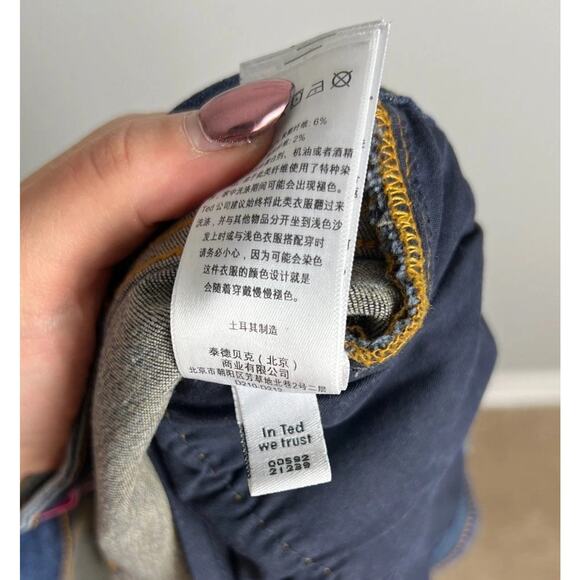 Ted Baker London Distressed Skinny Jeans Blue Stretch Denim Size 26 Women’s - Picture 5 of 6